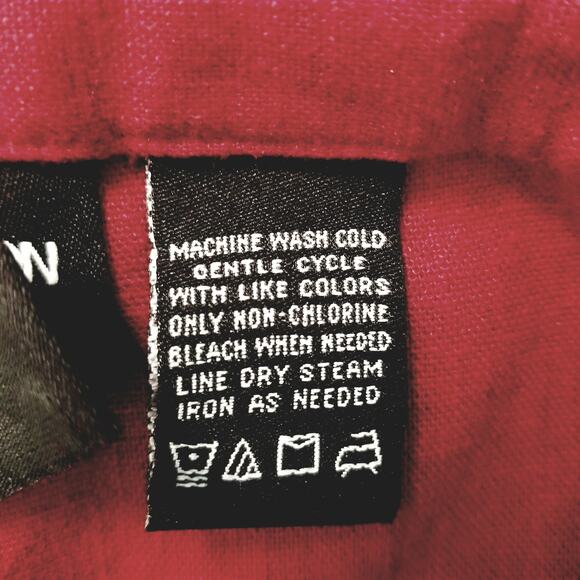 Norton McNaughton Career Casual Burgundy Linen/Rayon Dress Ankle Pants Size 12 - Picture 6 of 6